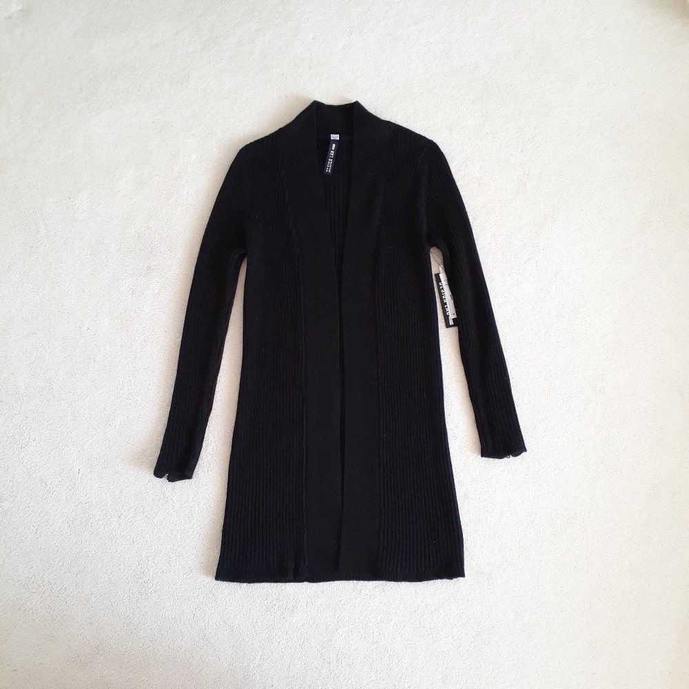 Design Lab Classic Long Sleeve Ribbed Cardigan